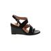 Corso Como Heels: Black Print Shoes - Women's Size 8 - Open Toe