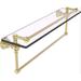 Smith Thera 22 Inch Gallery Integrated Towel Bar Glass Shelf Glass in Yellow | 7 H x 22 W x 6 D in | Wayfair WP508XOHHRCSBA