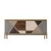 Theodore Alexander Iconic 67" Wide Sideboard Wood in Gray/Brown | 29.5 H x 67 W x 19.75 D in | Wayfair 6105-654