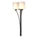 Hubbardton Forge Formae 2 - Light Dimmable Wallchiere Glass in Gray/White | 29.6 H x 11.9 W x 5.9 D in | Wayfair 204672-1018