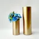 Vase à fleurs en laiton galvanoplastie métal créatif de qualité intervalle d'or modèle de