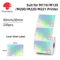 Autocollant d'étiquette thermique laser argenté étanche papier adhésif pour imprimante d'étiquettes