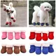 Chaussures coordonnantes pour petits chiens bottes d'hiver pour chiens protection des pattes