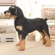 Jouet en peluche chien réaliste pour enfants animaux en peluche moelleux Rottweiler beurre doux