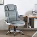 Latitude Run® Edine Modern Style PU Leather Ergonomic Executive Chair w/ Headrest For Home & Office Upholstered in Black | Wayfair