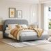 Latitude Run® Bogins Platform Bed Upholstered in Gray | 37.2 H x 60 W x 80.3 D in | Wayfair B6538AF7035641E6BA0C9FA22F9067DE