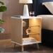 Ebern Designs Renida Nightstand Wood in White | 22.4 H x 15.7 W x 15.7 D in | Wayfair 0F729F5FD6BF478DB16D79612F096178