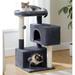 Tucker Murphy Pet™ 31.5" H Elaf Cat Tree，Multi-Level Cat Tower w/ Hanging Ball Toys for Indoor Cats, Cat Condo Manufactured in Black | Wayfair