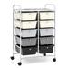 Rebrilliant Myrta 10 Drawer Plastic/Metal in Gray/Brown | 34 H x 26 W x 25 D in | Wayfair 5FBADB0E3DAF469FAD717EF013756399