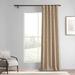 Wrought Studio™ Tiger Stripe Faux Silk Jacquard Room Darkening Curtains - Rod Pocket Window Curtain Single Panel in Yellow | 108 H x 50 W in | Wayfair