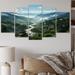 Loon Peak® USA Great Smoky Mountains Landscape I - Landscapes Metal Wall Decor Set Metal in Green | 32 H x 60 W x 1 D in | Wayfair