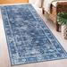 Blue 72 x 30 x 0.25 in Living Room Area Rug - Blue 72 x 30 x 0.25 in Area Rug - Bungalow Rose Sapheria Machine Washable Area Rug Living Room Bedroom Bathroom Kitchen Non Slip Stain Resistant | Wayfair