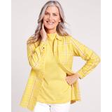 Blair Women's Super-Soft Flannel Shirt - Yellow - PXL - Petite