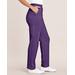 Blair Zip-Pocket Pull-On Fleece Pants - Purple - LPS - Petite Short