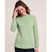 Blair Women's Essential Knit Long Sleeve Mock Top - Green - PXL - Petite