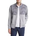 Godwin Mixed Media Quilted Knit Zip Jacket