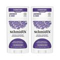 Schmidt s Aluminum Free Natural Deodorant for Women and Men Lavender and Sage with 24 Hour Odor Protection Vegan Cruelty Free 2.65 Oz Pack of 2