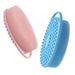 2 Pcs Hair Scalp Massager Silicone Bath Brush Dry Skin Scrubber Face Baby Child