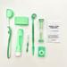 walmeck Orthodontic Toothbrush Set 5-Color 8-Piece Soft-Bristled Toothbrush and Floss Green Orthodontics Retractor included - Complete Oral Care Kit