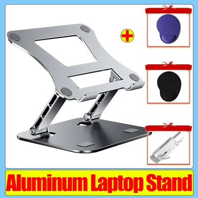 Laptop Stand Foldable Aluminum Alloy Portable Notebook Stand For Macbook Air Pro Computer Bracket 10-17 Inch Laptop Holder
