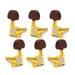 Guitar Locked String Tuners Tuning Key Machine Heads Semicircle Button for Acoustic Electric Guitar Acoustic Guitar Tuning (3L+)