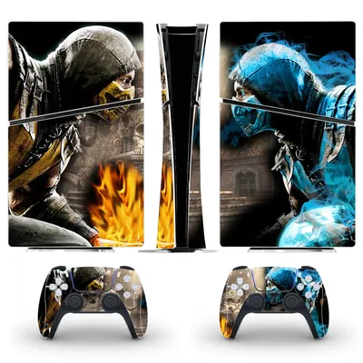 Spiel sterblich kombat ps5 schlanke digitale Haut Aufkleber Aufkleber Abdeckung für Konsole und 2 Image
