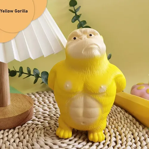 Cartoon gelb Gorilla Squeeze Spielzeug drücken und langsam Rebound Squishy Spielzeug lustige Gorilla