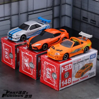 TOMY Fast & Furious Toyota Supra Supra GR Legierung Auto Gießt Druck & Spielzeug Fahrzeuge Modell Miniatur Skala Modell Auto Für kinder Geschenke