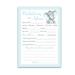 BLUE ELEPHANT Prediction and Advice Cards - Pack of 25 - BOY Baby Shower Games New Parents Mom & Dad to be Mommy & Daddy Message Couples Coed Shower Activity Keepsake Book BLUE Polka Dot G501-PDAV