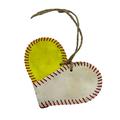 kcavykas Valentines Day Decor Gifts Led Lights for Bedroom Vintage Baseball Heart Baseball Heart Softball Heart Baseball Ornament Softball Ornament Softball Player Ornament Upcycled Gift Idea