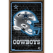 NFL Dallas Cowboys - Neon Helmet 23 Wall Poster 22.375 x 34 Framed