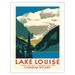 Lake Louise Canada - Canadian Rockies - Canadian Pacific Hotel - Vintage Travel Poster by Charles James Greenwood c.1935 - Fine Art Matte Paper Print (Unframed) 20x26in