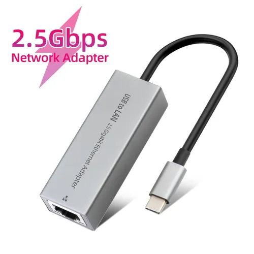 2 5g USB-Ethernet-Adapter 2500 MBit/s USB 3 0 Typ C bis RJ45 LAN Kabel Ethernet Gigabit-Adapter