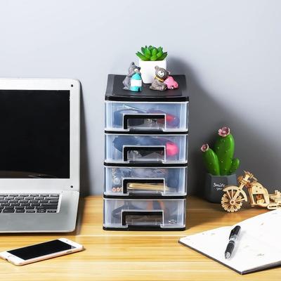 4 Drawer Desk Organizer（8.31x5.98x9.92 Inch)