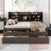 Captain Bed Platform Bed Daybed Frame with 3 Drawers and Trundle