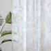 Botanical Printed Texture Sheer Window Pair