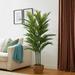 Glitzhome 60"H Faux Fronds Palm Artificial Tree With Black Pot - 28"D x 60"H