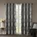 1 Piece Set Blackout Curtain Panel, 100% Polyester Ogee Knitted Jacquard Window Panels with Grommet Top