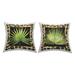 Stupell Animal Pattern Leaves Decorative Printed Throw Pillow Design by Alonzo Saunders (Set of 2)