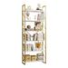 Moasis 6-Tier Bookshelf Open Storage Display Rack Industrial Bookcase