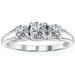 Pompeii3 1ct Three Stone Diamond Ring 14K White Gold