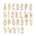 Alloy Metal Alphabet Letter Pendant A-Z Alphabet Bead for DIY Craft Wristbands Necklace(Dark Gold 6 Sets/156pcs)