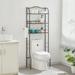 Over The Toilet Storage 3-Tier Over The Toilet Space Saver Organizer Rack Stable Metal Freestanding Above Toilet Stand with Hook for Bathroom Restroom Laundry