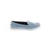 Cole Haan Flats: Loafers Platform Classic Blue Print Shoes - Women's Size 5 1/2 - Almond Toe