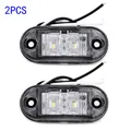 2 pezzi 12V LED indicatore laterale per auto fanale posteriore rimorchio lampada per camion LED bianco spazio rimorchio roulotte accessori per auto impermeabili
