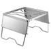 BLUESON Folding Camping Grill Grate Gas Stove Stand Campfire Grill Picnic Pot Stand