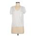 Amaryllis Short Sleeve T-Shirt: Silver Tops - Women's Size Medium