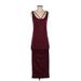 Michael Stars Casual Dress - Midi: Burgundy Dresses - Women's Size Small