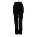 Talbots Dress Pants - Mid/Reg Rise: Black Bottoms - Women's Size 4 Petite