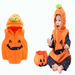 Franhais Newborn Halloween Costume Infant Pumpkin Face Pattern Bodysuit Rompers